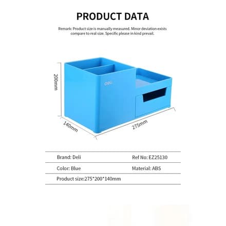 Deli EZ25130 – Ko'k Stol Organayzer