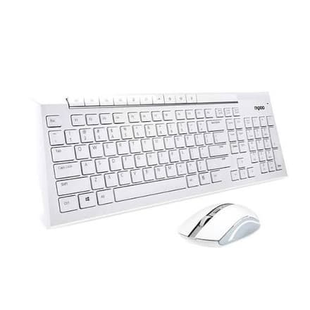 Rapoo 8200M Wireless Keyboard & Mouse White