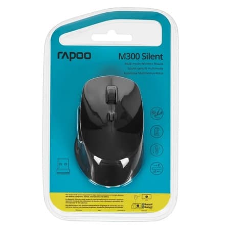 Rapoo M300 Silent – 5‑tugmalı Ovozsiz Sichqoncha