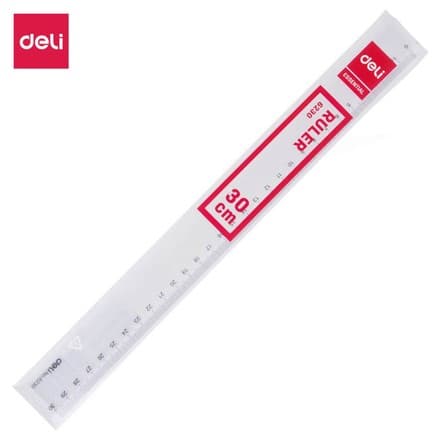 Deli E6230 – 30 см прозрачная линейка