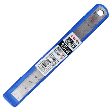 Deli 8461 – металлическая линейка 15 см