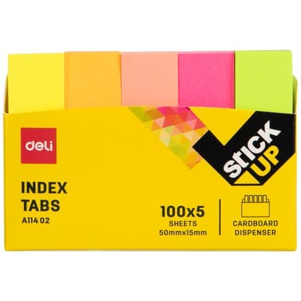 Deli EA11402 – 5 цветов самоклеящихся закладок
