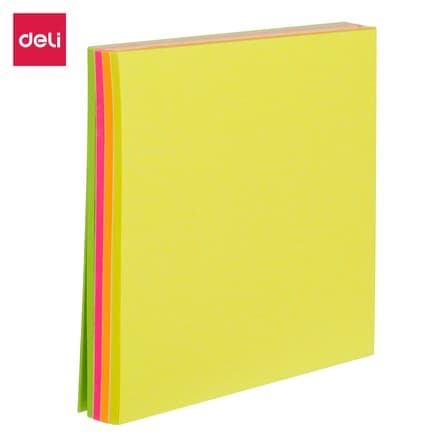 Deli EA02002 – Neon 4 rangli Flip Sticky Note