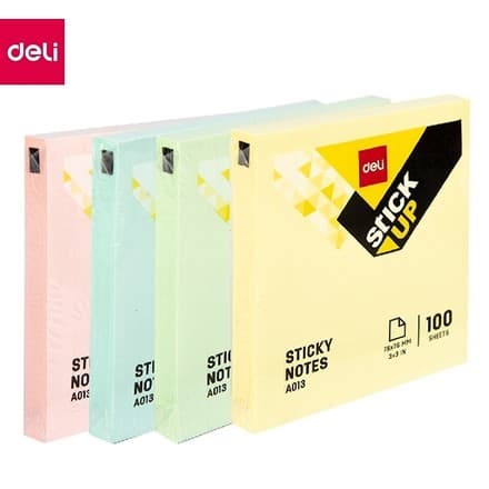 Deli EA01302 – 100 varaqli kvadratli sticky notes