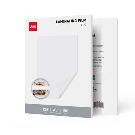 Deli ET177 A3 laminatsiya filmi 125 мкм, 100 лист