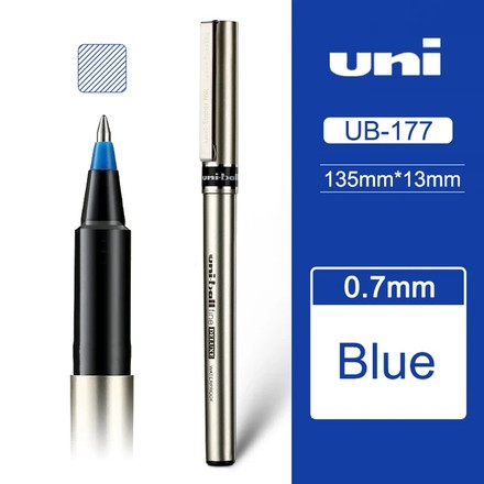 Uni‑Ball DELUX UB‑177 Rolli Ruxka 12 dona, 0.7 mm Fine
