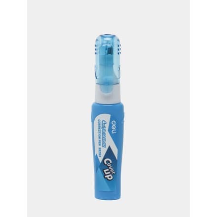 Deli E39293 Shtrix‑korektor, 4 ml, Oq, po'lat sharikli uch
