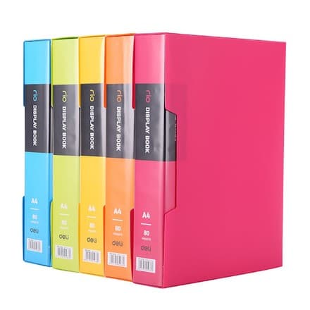 Deli E5036 – 80‑karamali A4 papka‑file