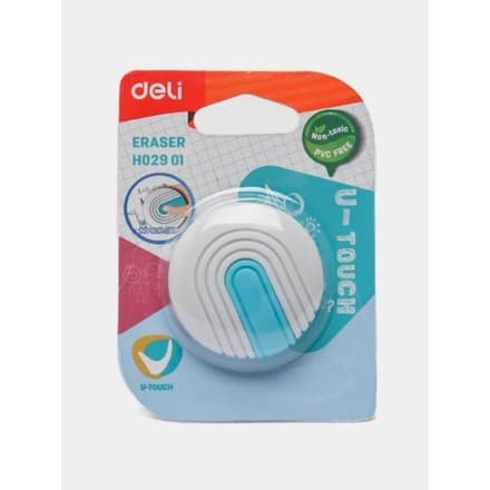 Deli EH02901 U‑touch ластик – 12 шт., розовый/голубой