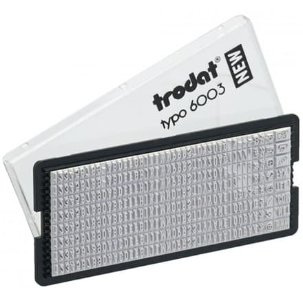 Trodat 6003 – Чёрный резиновый набор