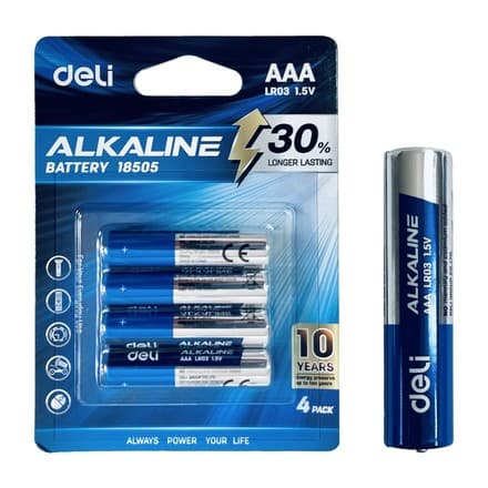 DELI E18505 AAA LR03 1.5V batareka (4 sht)
