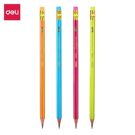 Deli 37000 – Черный графитный карандаш (12 шт)