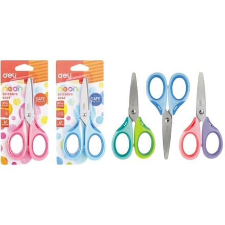 Ножницы Deli ED60300 Neon 135 мм для детей