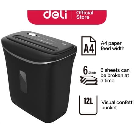 Deli E9945 – Qora Ofis Shrederi