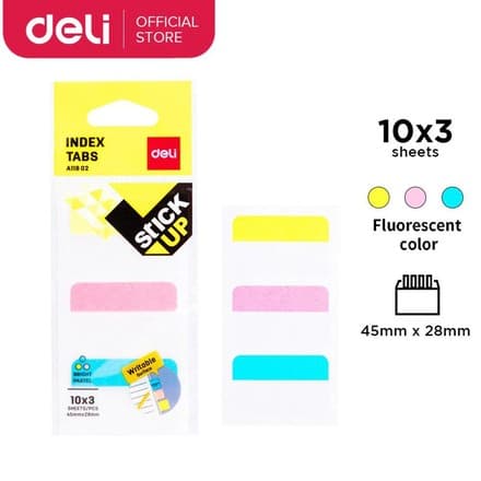 DELI EA11802 – Neon rangli indeks zakladkalar