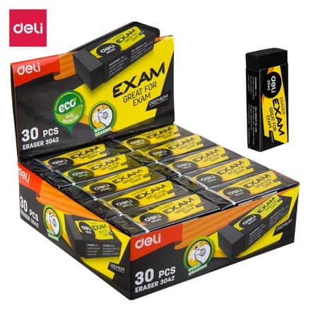 Ластик Deli E3042 Premium, 60×24×12 мм