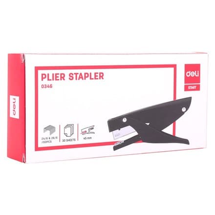 Deli E0346 Qora Plier Stepler
