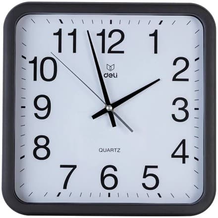 Deli 8832 настенные часы – 30×30 см, quartz