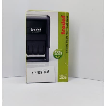 Trodat 4820 Printy 4.0 – Чёрный корпус, синяя печать