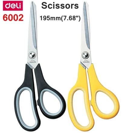 Deli E6002 195 мм асимметрические офисные ножницы